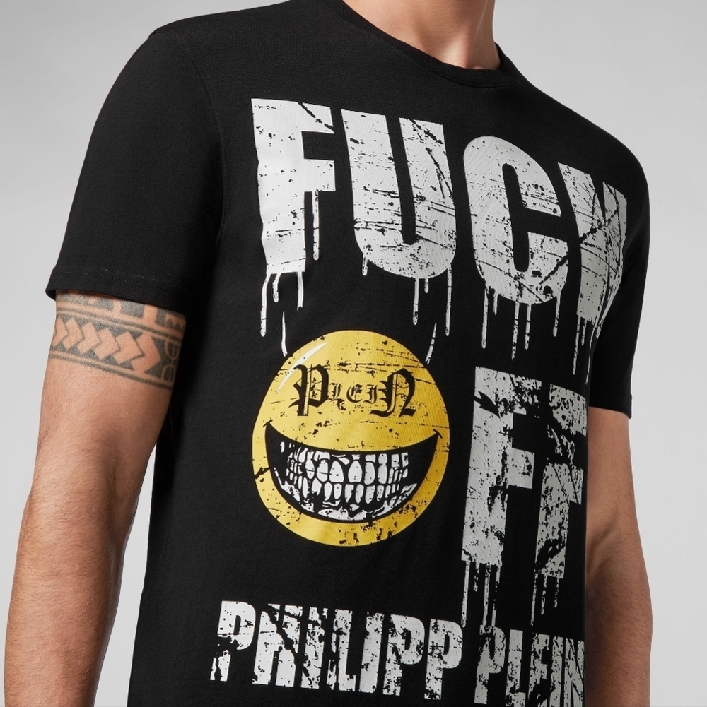 NEW! Philipp Plein SS Evil Smile Tee Shirt
